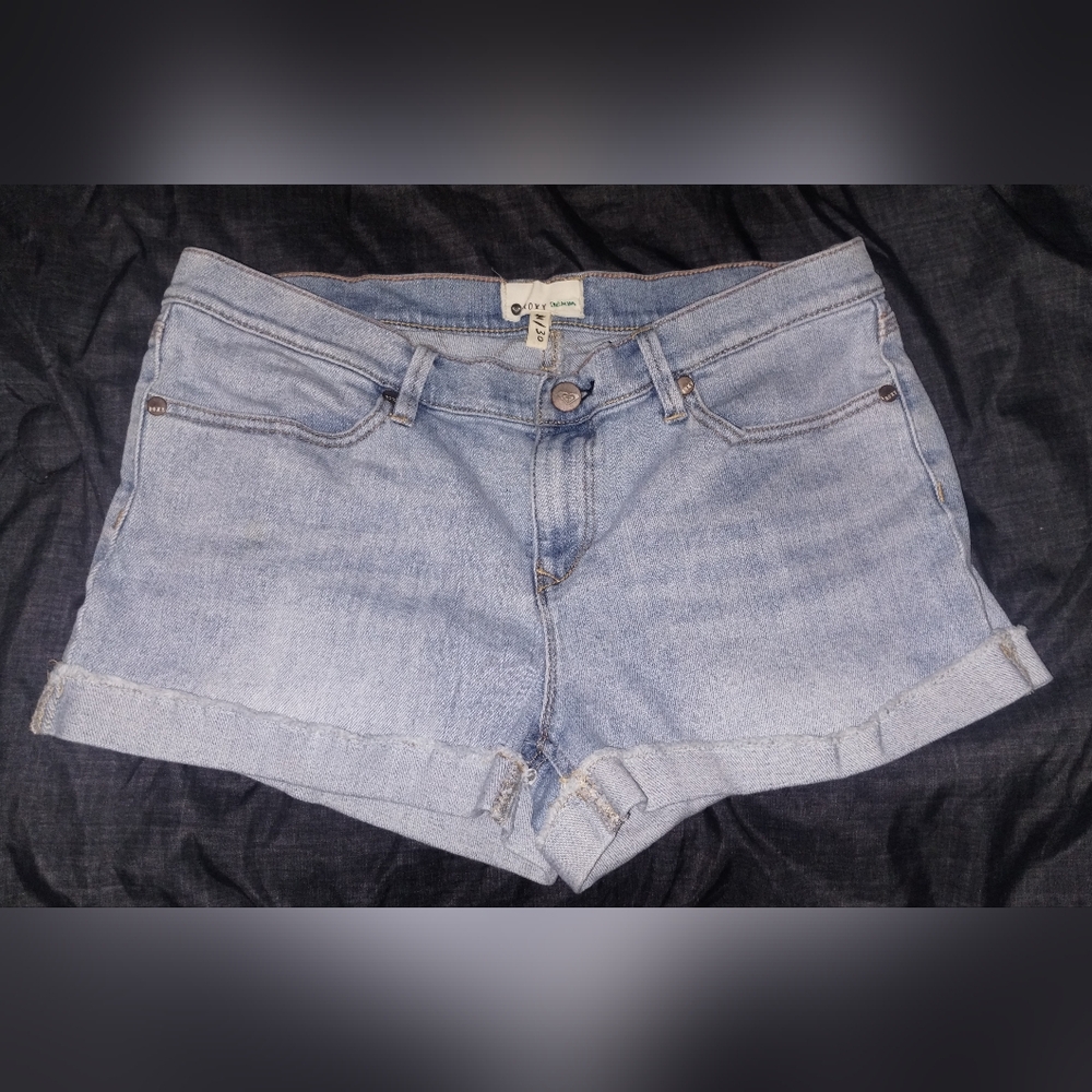 Roxy Light Wash Denim Jean Shorts Size 11/(30)